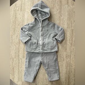 Polo Ralph Lauren Reversible Gray Hooded Sweat Suit